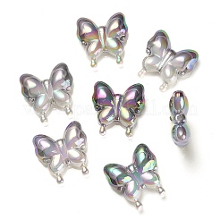 UV Plating Rainbow Iridescent Acrylic Beads&nbsp;OACR-G012-09