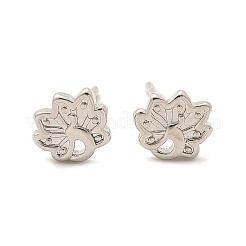 Peacock Brass Stud Earrings&nbsp;EJEW-S252-01P