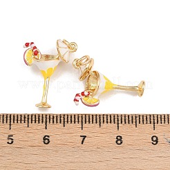 Brass Enamel Pendants&nbsp;KK-B157-20G-01