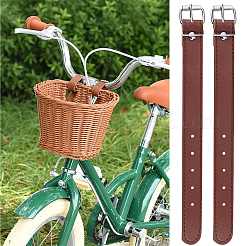 4 Pairs Imitation Leather Bicycle Basket Belt&nbsp;AJEW-CL0001-32B