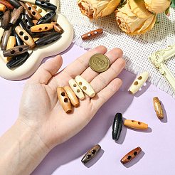160Pcs 16 Styles Natural Wood Buttons&nbsp;FIND-CJ0004-42