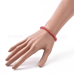 AB Color Transparent Acrylic Beaded Stretch Bracelet Sets&nbsp;BJEW-JB09047