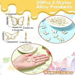 20Pcs 2 Styles Alloy Pendants&nbsp;FIND-CJ0002-34
