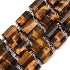 Natural Tiger Eye Beads Strands&nbsp;G-G453-E01-10x14mm