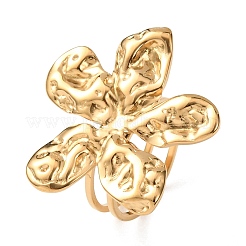 304 Stainless Steel Cuff Open Rings for Women&nbsp;RJEW-C162-01A-G