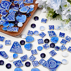 500G 4 Styles Mosaic Tiles Porcelain Cabochons&nbsp;DIY-SP0007-74