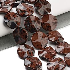 Natural Mahogany Obsidian Beads Strands&nbsp;G-Z061-B05-02