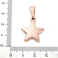 Ion Plating(IP) 304 Stainless Steel Pendants&nbsp;STAS-I135-25RG