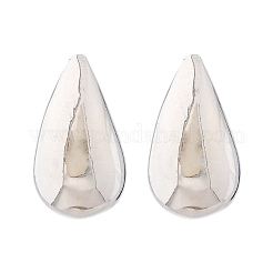 Teardrop Brass Stud Earrings&nbsp;EJEW-Q015-20A-P