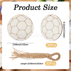 10Pcs Unfinished Blank Wooden Pendants Set for Painting Arts&nbsp;WOOD-CP0001-23A