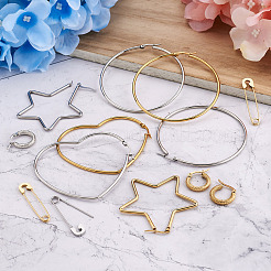201 Stainless Steel Hoop Earrings Sets&nbsp;EJEW-PJ0001-02