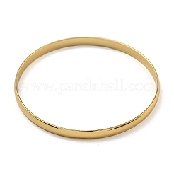 7Pcs PVD Vacuum Plating 202 Stainless Steel Plain Flat Ring Bangle Sets&nbsp;BJEW-M317-14A-G