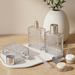 4Pcs Glass Travel Spray Bottles&nbsp;AJEW-MA0001-54B