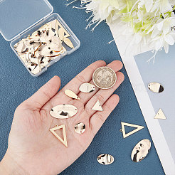 48Pcs 6 Style Brass Pendants&nbsp;KK-BBC0003-26