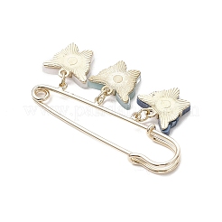 Butterfly Alloy Acrylic Pendant Brooches&nbsp;JEWB-BR00184-01