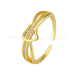 Sterling Silver Micro Pave Cubic Zirconia Cuff Rings for Women&nbsp;FS-WG15AF1-01