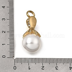 304 Stainless Steel & ABS Plastic Pearl Memorial Pendants&nbsp;PL-CBA387B-01G