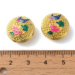 Rack Plating Brass Enamel Beads&nbsp;KK-P276-24B-G01