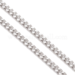 304 Stainless Steel Curb Chain Slider Bracelet Making&nbsp;AJEW-JB01524-02