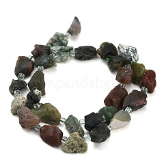 Raw Rough Natural Indian Agate Beads Strands&nbsp;GG-CBA0B77-A10-01