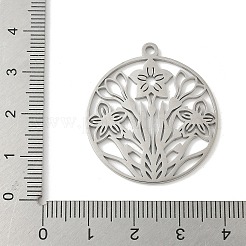 304 Stainless Steel Pendants&nbsp;STAS-V016-14P