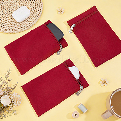 Canvas Cloth Zipper Bags&nbsp;ABAG-WH0077-09B-03
