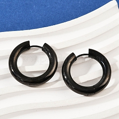 202 Stainless Steel Polishing Hoop Earrings&nbsp;EJEW-M106-02EB-06