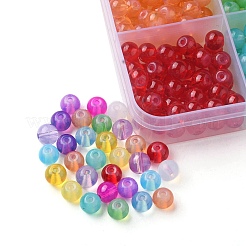 750Pcs 15 Colors Baking Paint Glass Beads Strands&nbsp;DGLA-YW0001-09