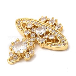 Rack Plating Brass Pave Cubic Zirconia Pendants&nbsp;KK-R150-05G
