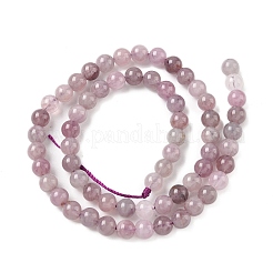 Natural Madagascar Rose Quartz Beads Strands&nbsp;G-Z115-C02-6mm