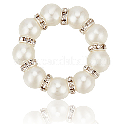 12Pcs Alloy & Imitation Pearl Beads Napkin Rings&nbsp;AJEW-CP0006-65