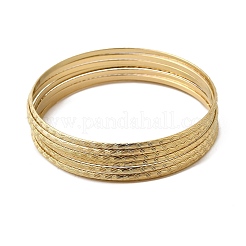 7Pcs 201 Stainless Steel Bangles for Women&nbsp;BJEW-Z151-04G-03