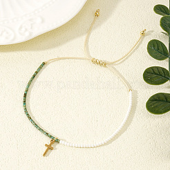 Bohemian Style Glass Seed Beads Braided Bead Bracelets&nbsp;EC2544