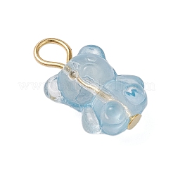 Handmade Lampwork Beads with Iron Flat Head Pins Pendants&nbsp;PALLOY-JF03596
