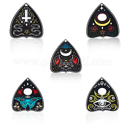 20Pcs 5 Styles Opaque Printed Acrylic Pendants&nbsp;OACR-SC0002-27
