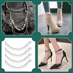 4Pcs Alloy Rhinestone Shoe Chains&nbsp;FIND-PH0026-63