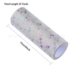 Star Sequin Deco Mesh Ribbons&nbsp;OCOR-P010-F12