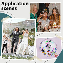 150g PET Plastic Star Confetti&nbsp;DIY-HY0003-66B