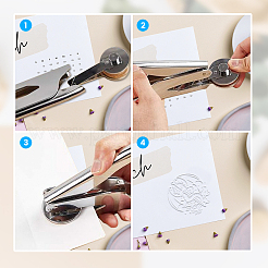 Stainless Steel Seal Embosser&nbsp;TOOL-WH0124-026