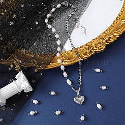 30Pcs Natural Cultured Freshwater Pearl Connector Charms&nbsp;FIND-SC0005-38