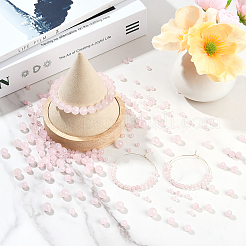 100Pcs Natural Rose Quartz Round Beads Strands&nbsp;G-SP0001-19B
