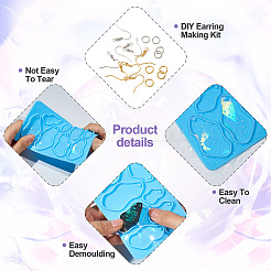 1Pc Irregular Geometry Pendant Silicone Mold&nbsp;DIY-TA0005-88