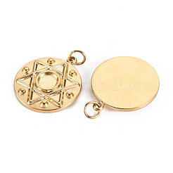 304 Stainless Steel Pendant Cabochon Settings&nbsp;STAS-S116-238G