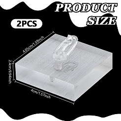 Acrylic Single Ring Display Stands&nbsp;RDIS-WH0007-13B