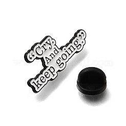 Cry And Keep Going Enamel Pins&nbsp;JEWB-E043-03EB-03