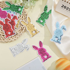 12Pcs 6 Colors Handicraft Beading Felt Appliques&nbsp;PATC-CA0001-25