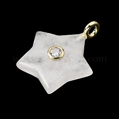 Natural Quartz Crystal Pendants&nbsp;G-Z157-01G-11