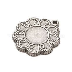 304 Stainless Steel Pendant Cabochon Settings&nbsp;STAS-G344-06P