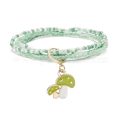 4Pcs 4 Style Glass Seed Beaded 4 Layer Multi-strand Bracelets Set&nbsp;BJEW-JB09034