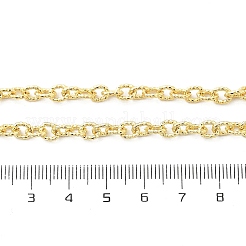 Brass Textured Cable Chain Necklaces&nbsp;NJEW-A042-12G-01